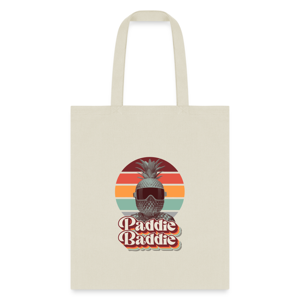 Retro Paddie Baddie Tote Bag - natural