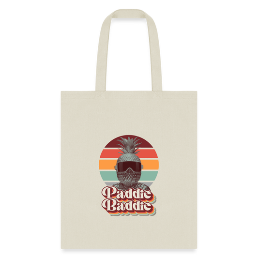 Retro Paddie Baddie Tote Bag - natural