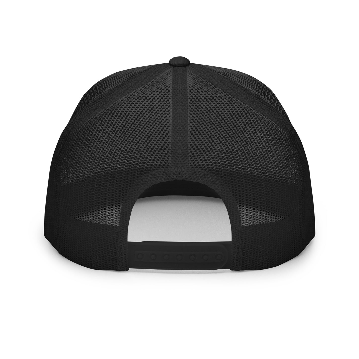 PAD Flat bill Trucker Cap (Black embroidery)