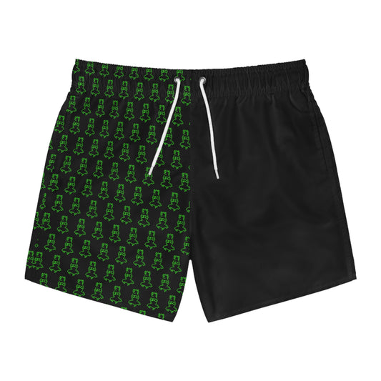 PAD Swim Trunks- Lime Green Logo
