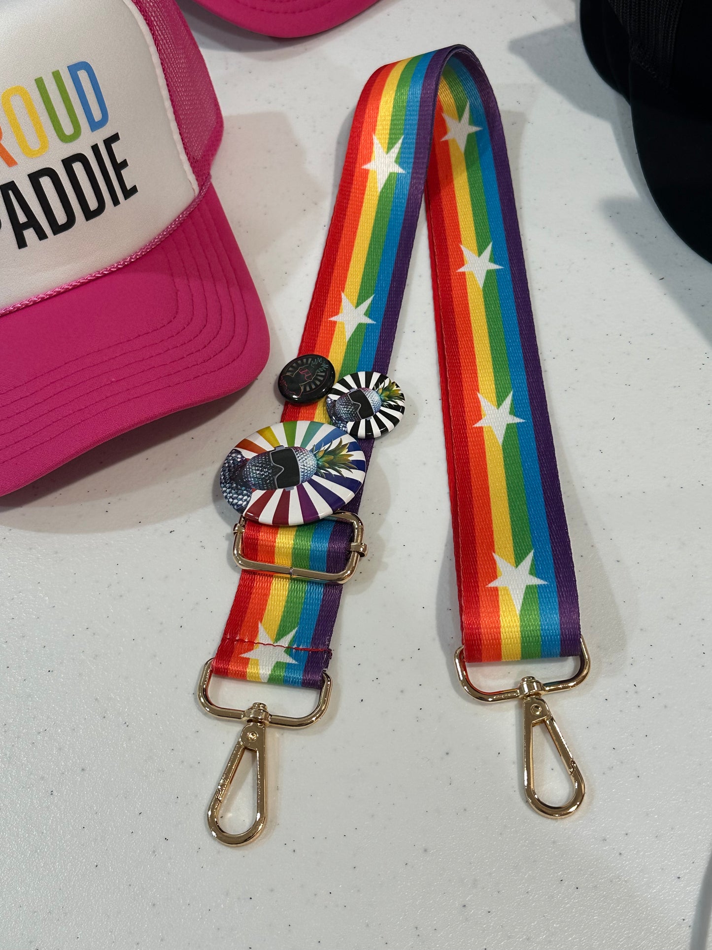 PAD Pride Rainbow Purse Strap