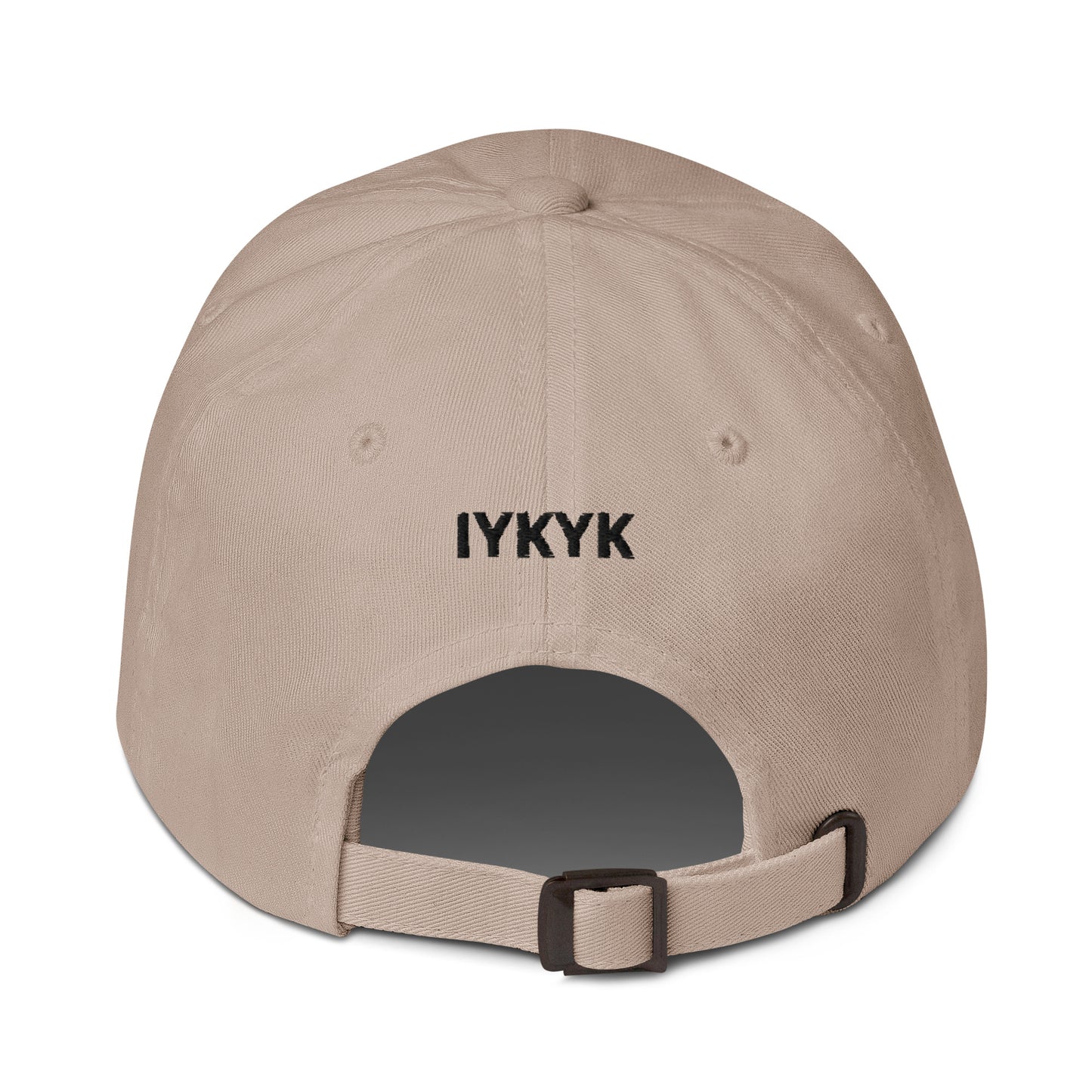 PAD IYKYK Dad hat (BLACK embroidery)