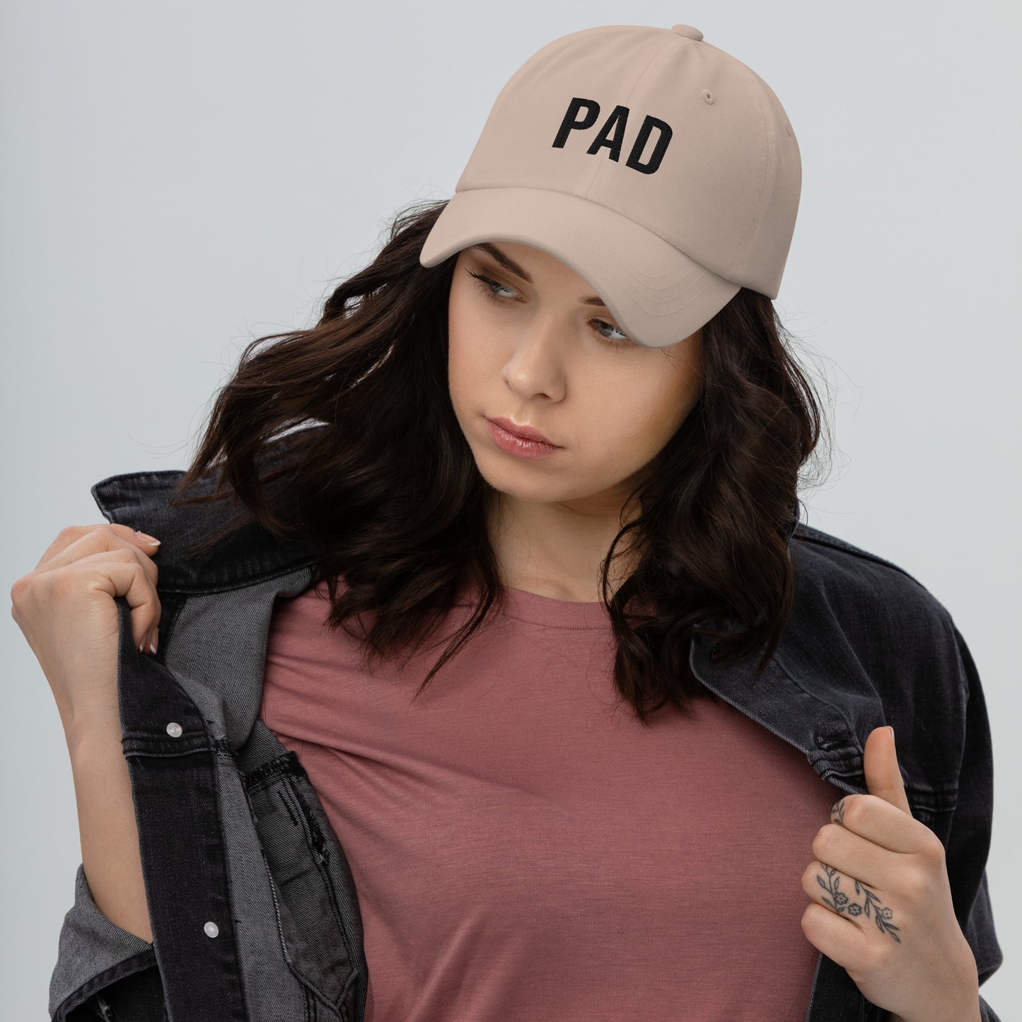 PAD IYKYK Dad hat (BLACK embroidery)