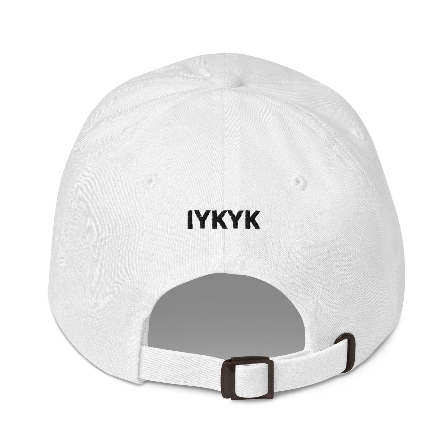 PAD IYKYK Dad hat (BLACK embroidery)