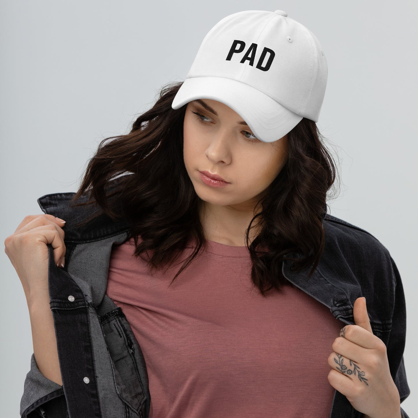 PAD IYKYK Dad hat (BLACK embroidery)