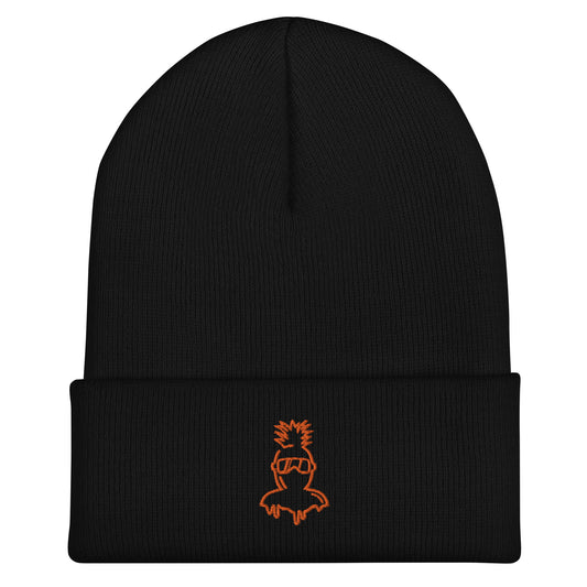 Orange PAD logo Beanie