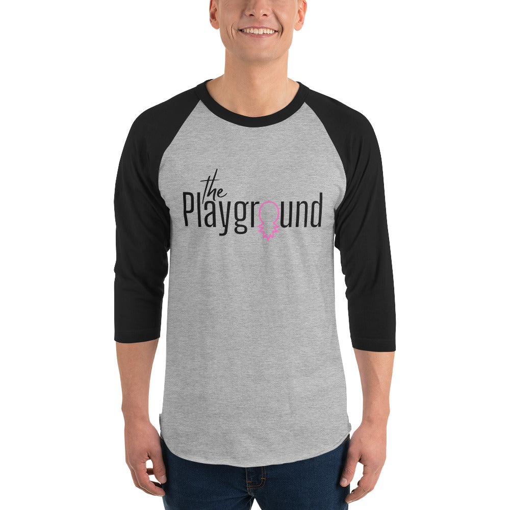 The Playground 3/4 sleeve raglan shirt