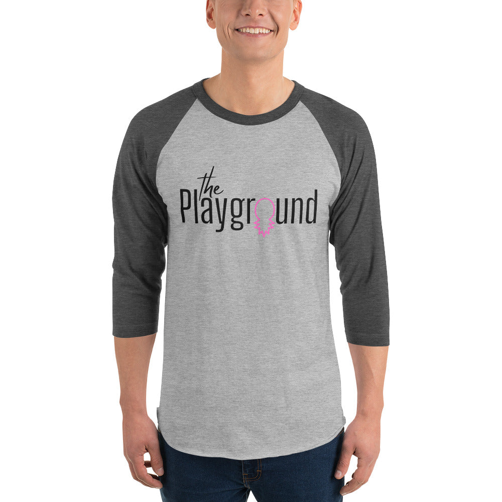 The Playground 3/4 sleeve raglan shirt