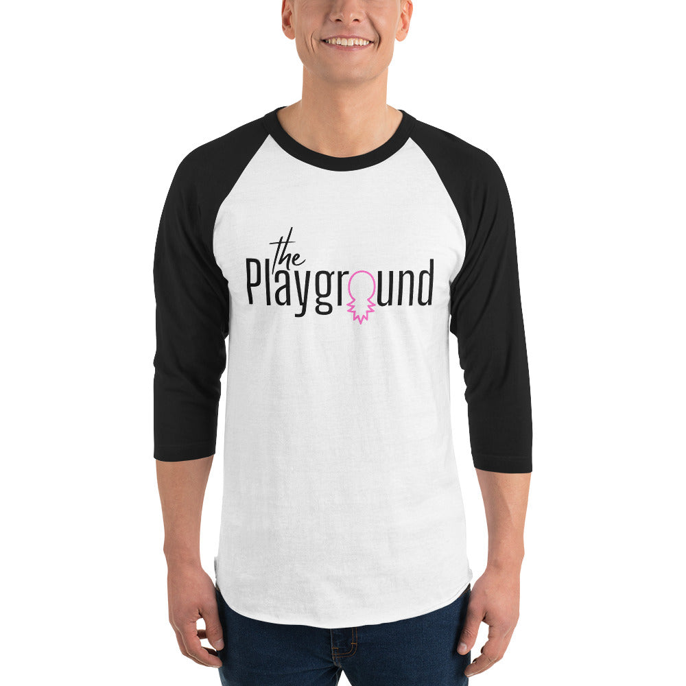 The Playground 3/4 sleeve raglan shirt