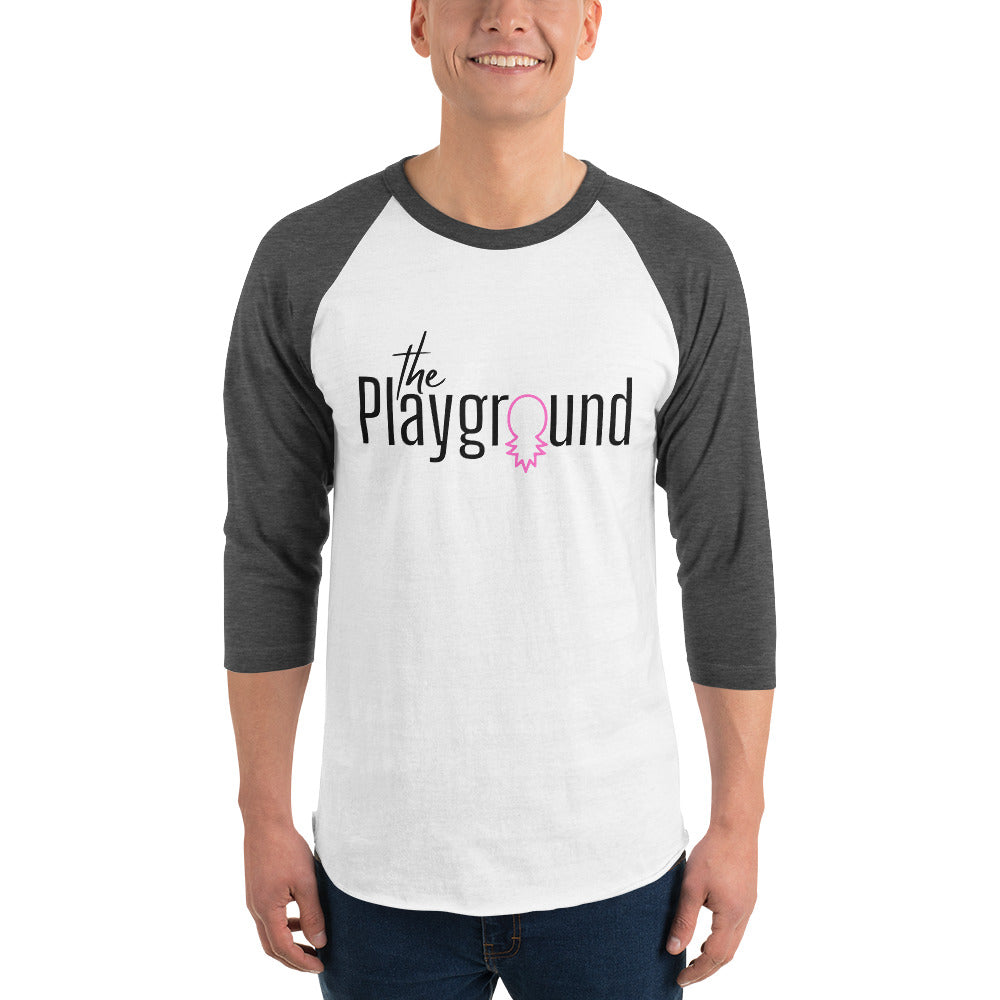 The Playground 3/4 sleeve raglan shirt