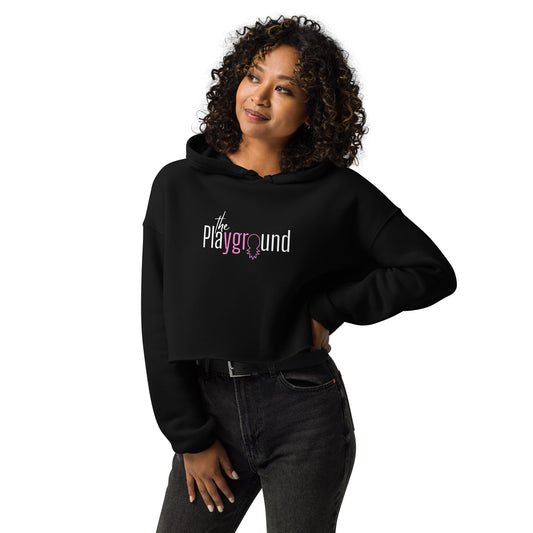 The Playground Crop Hoodie- PINK "0rgy"